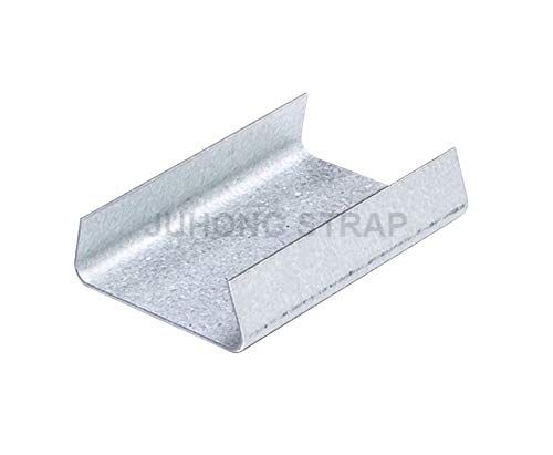 Sello de acero a presi&oacute;n de 3/4'' y 19 mm para correa de metal